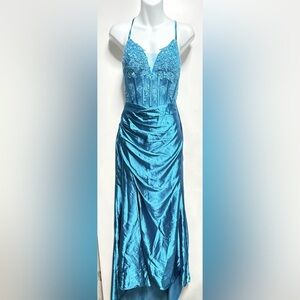 Elegant Blue Prom Dress